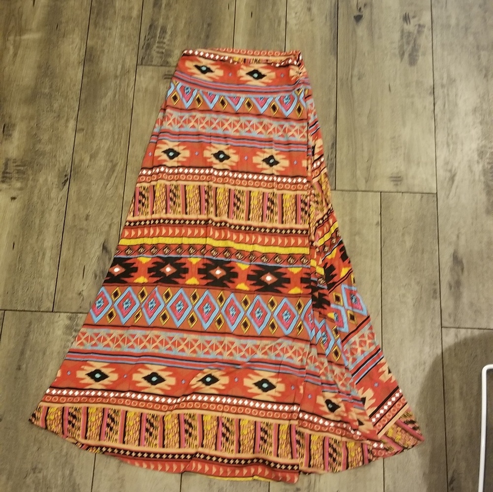 Long Aztec Maxi Skirt Size Medium
